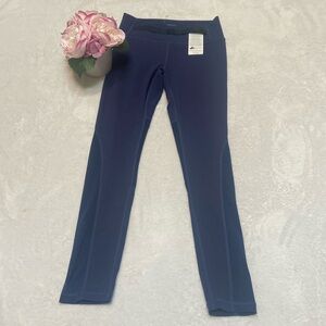 ECHT New Size L Navy Leggings Partial Mesh Leg